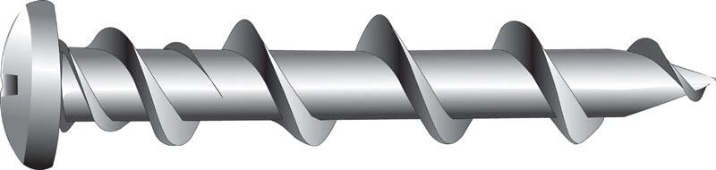 Wall Dogs & Screws, Black, Stainless Steel, 1.25-In., 4-Pk.