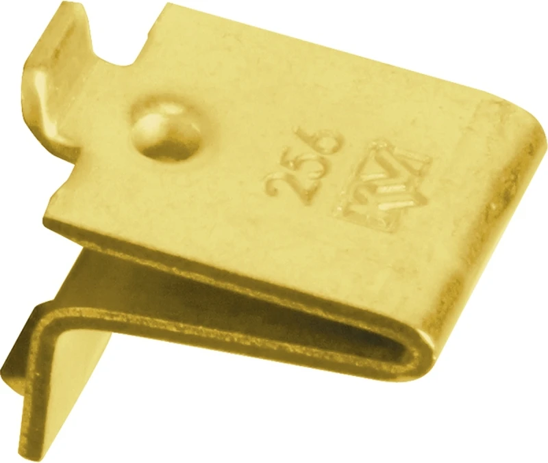 Shelf Support Clip, Brass