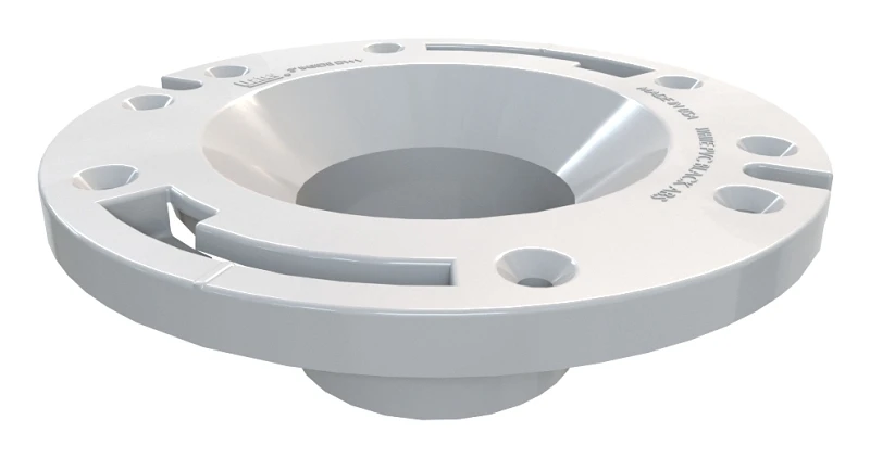 43509 Level-fit Closet Flange, 3 Inch Pvc, White, Toilet Repair