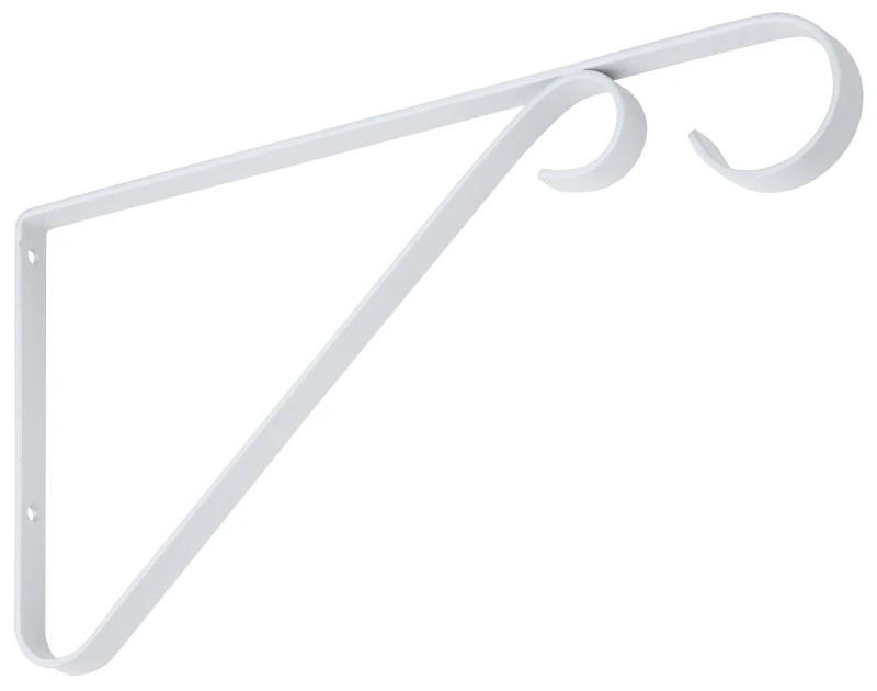 9 In. White Steel Hanging Plant Bracket - Durable And Versatile