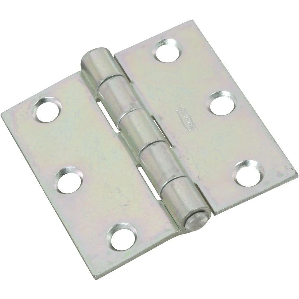 N261-636 Utility Hinge, 2-1/2 In W, Zinc Plated, Cold Rolled Steel