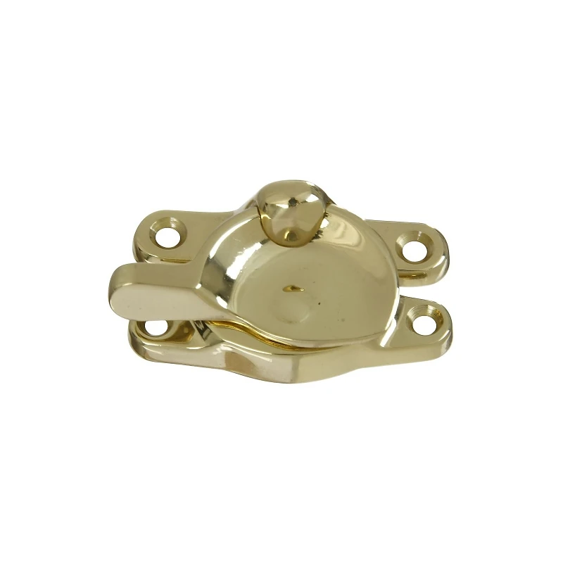 Double Hung Polished Brass Sash Lock - Solid Brass, 1-1/2" X 2-5/8" X 5/8"