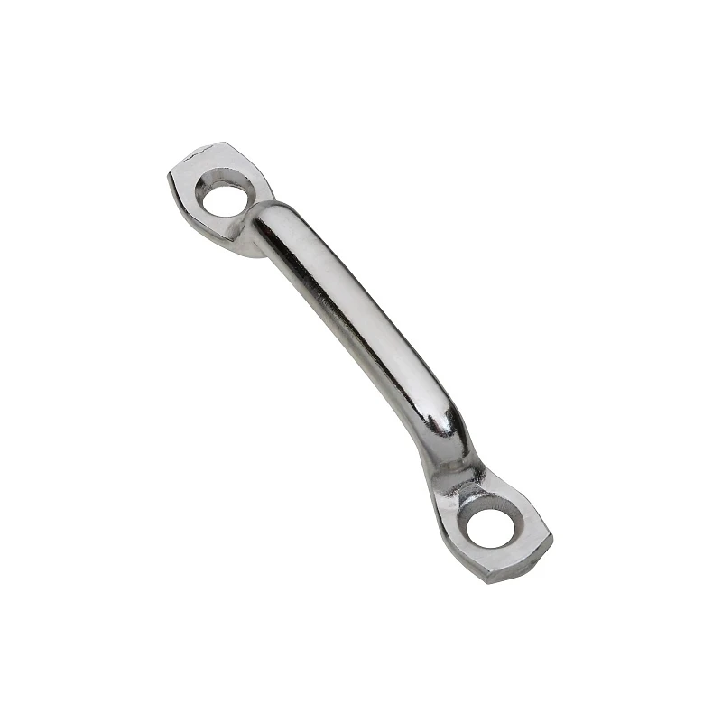 Hardware N245-209 1-1/4" Nickel-plated Steel Strap Loop, 95 Lb Load Capacity, Pack Of 10