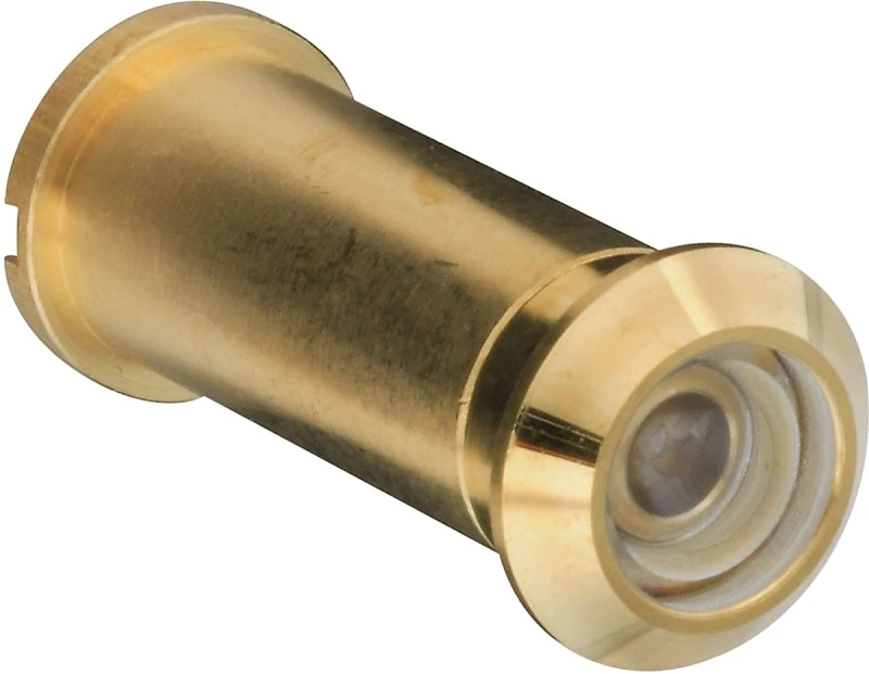 Solid Brass Door Viewer, 160-degree Lens, Fits Doors Up To 1-3/8" Thick