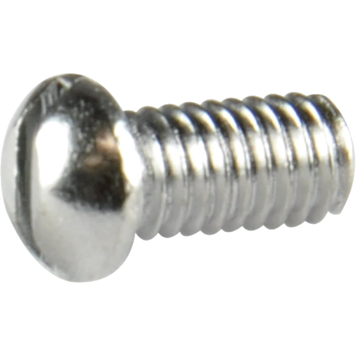 Danco No. 10-32 X 3/8 in. L Slotted Round Head Chrome-Plated Brass Bibb Screw 1 pk
