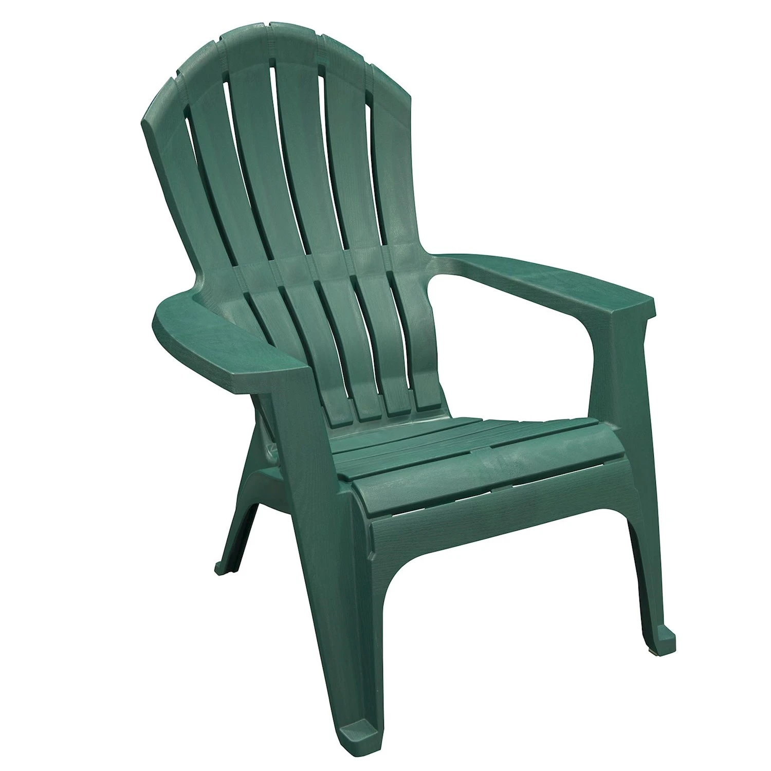 Hunter Green Resin Adirondack Chair With Lumbar Support