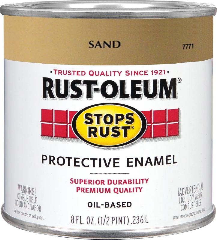 Stops Rust Gloss Sand Enamel Paint 1/2 Pint