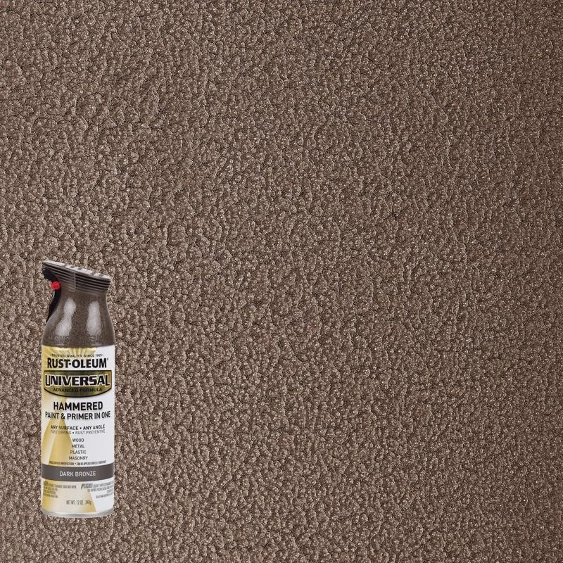 Universal Hammered Dark Bronze Spray Paint 12 Oz - All Surface Primer