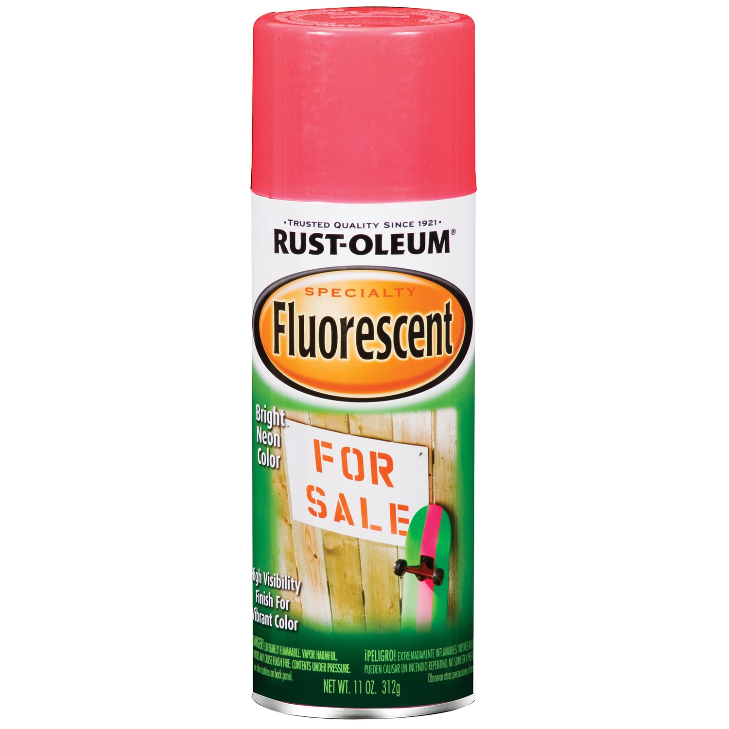 Specialty Fluorescent Pink Spray Paint 11 Oz - High Visibility Finish