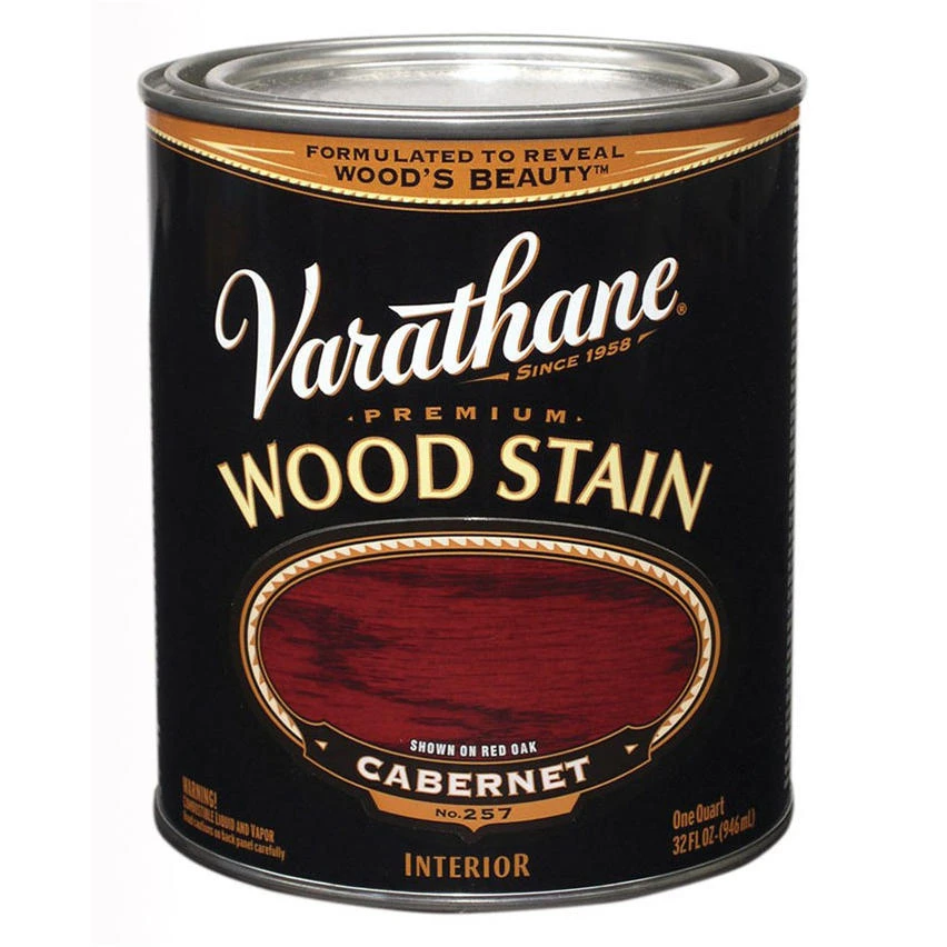 Cabernet Premium Oil-based Interior Wood Stain, Quart - Model 211726h