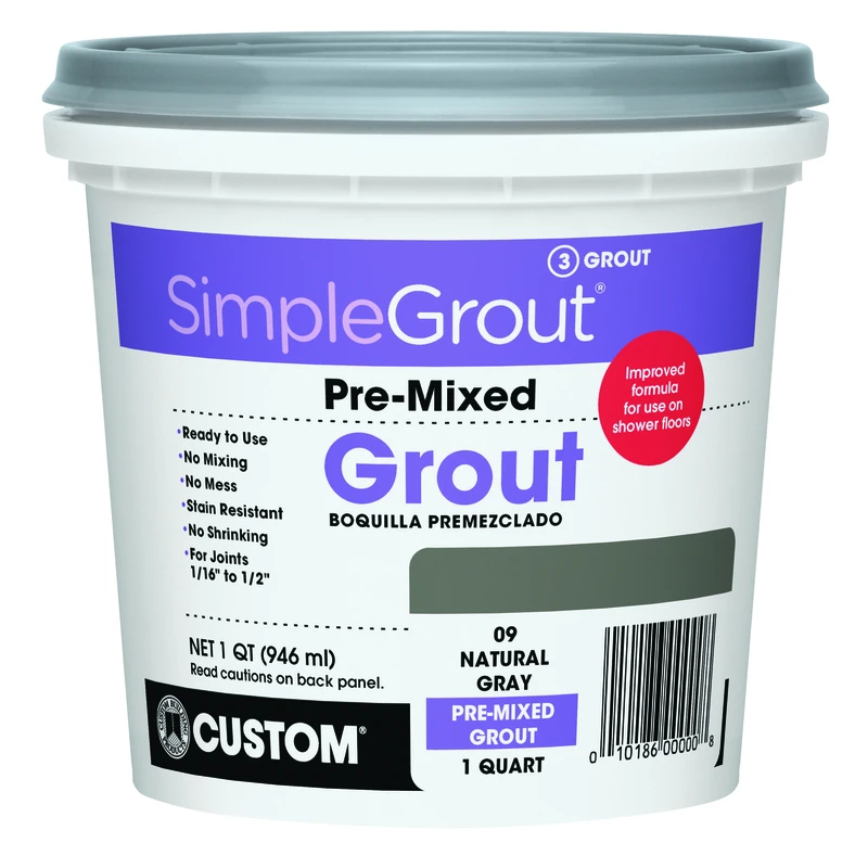 Simplegrout Quart Natural Gray Sanded Tile Grout