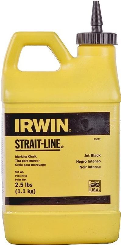 Strait-line 2.5lb Jet Black Marking Chalk With Flip-top Cap