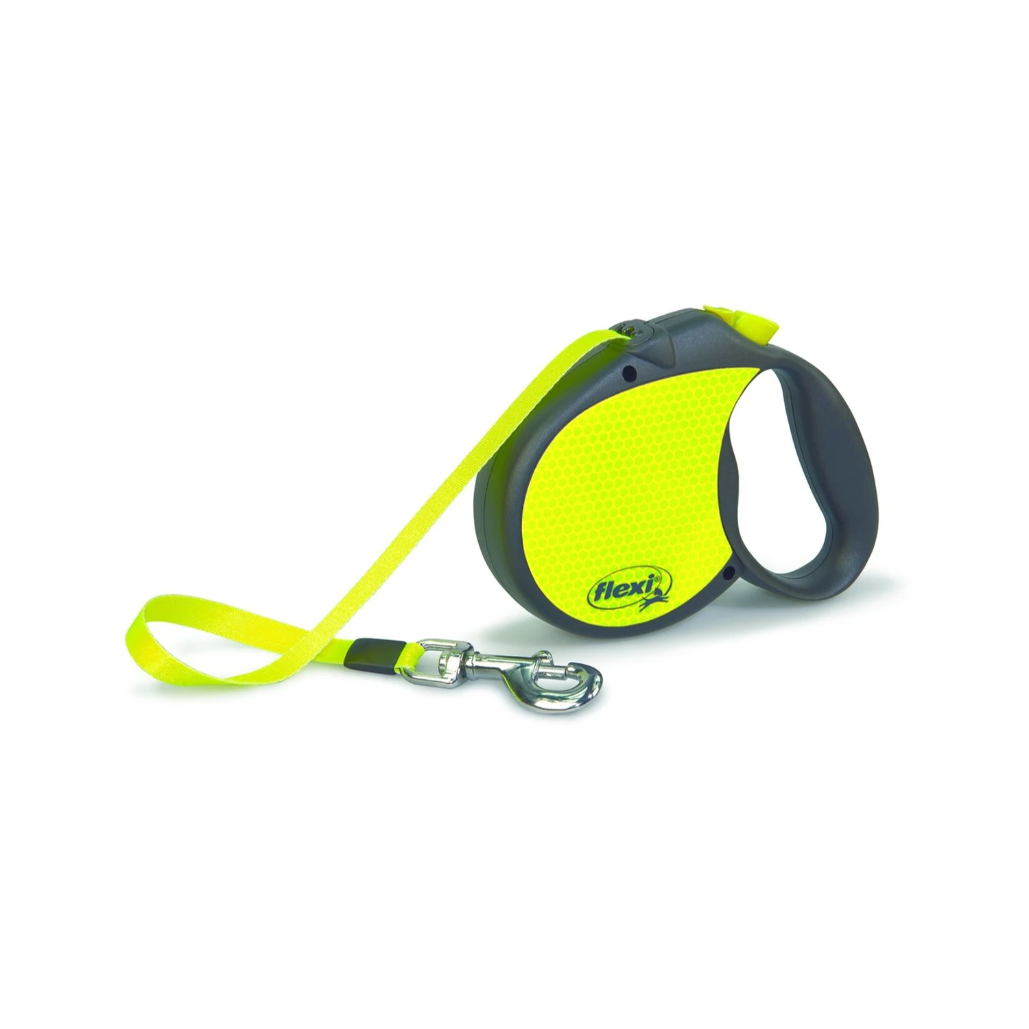 Neon Yellow Reflective Retractable Dog Leash, Large, 16 Feet
