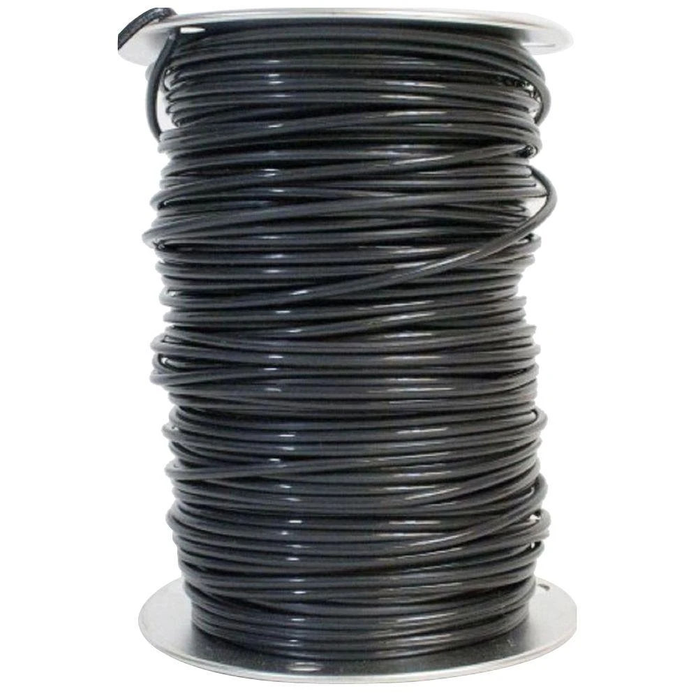 Southwire 10-AWG Solid Black Copper THHN Wire (By-the-Foot)