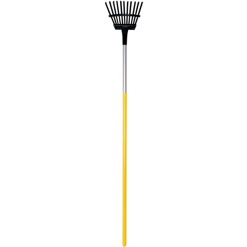 55.32 In. 11 Tine Steel Shrub Rake With Steel Handle