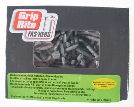 No. 9 1-1/2 In. Hot-dipped Galvanized Steel Joist Hanger Nails 5 Lb