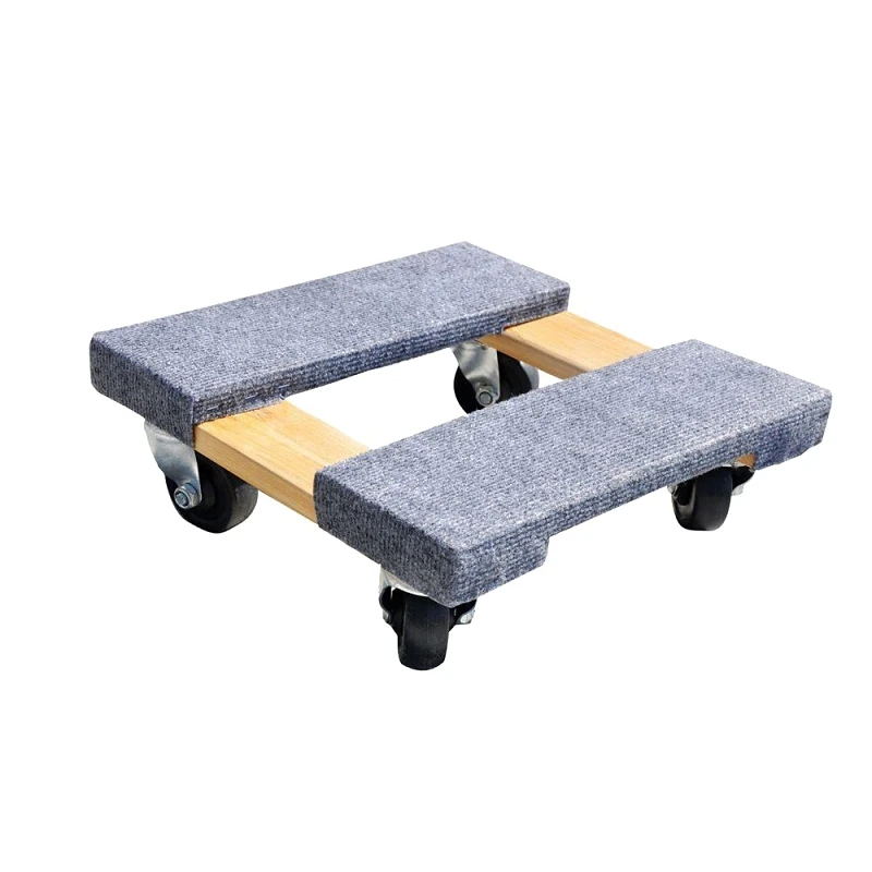 15 In. X 15 In. Hardwood Furniture Dolly With 800 Lb. Load Capacity