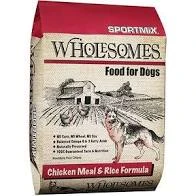 Sportmix Wholesomes Chicken Meal & Rice Dry Dog Food 40 Pound Bag