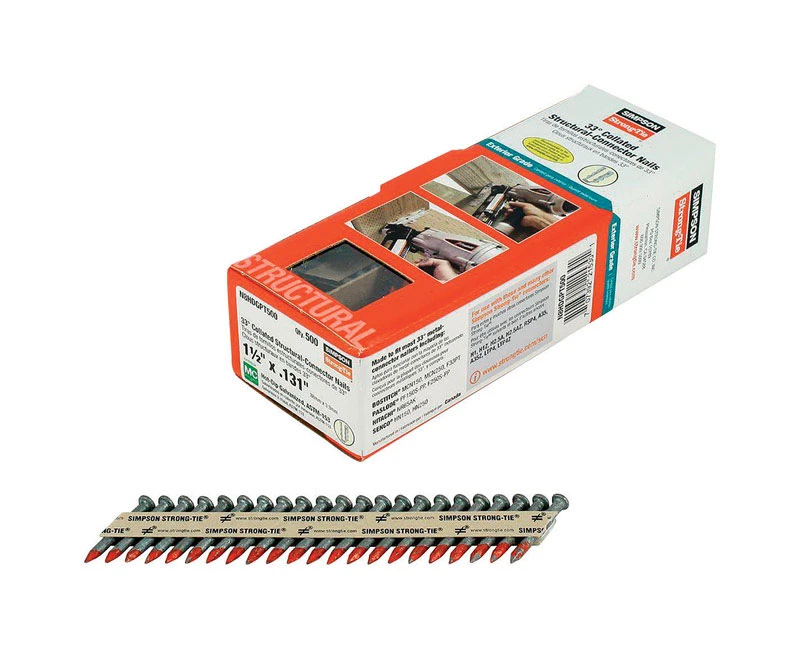 Simpson Strong-Tie 1-1/2 in. L Paper Strip Hot-Dip Galvanized Structural-Connector Nails 33 deg 500