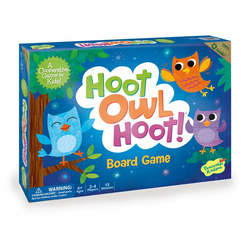 Hoot Owl Hoot Cooperative Board Game By Peaceable Kingdom - Fun For All Ages