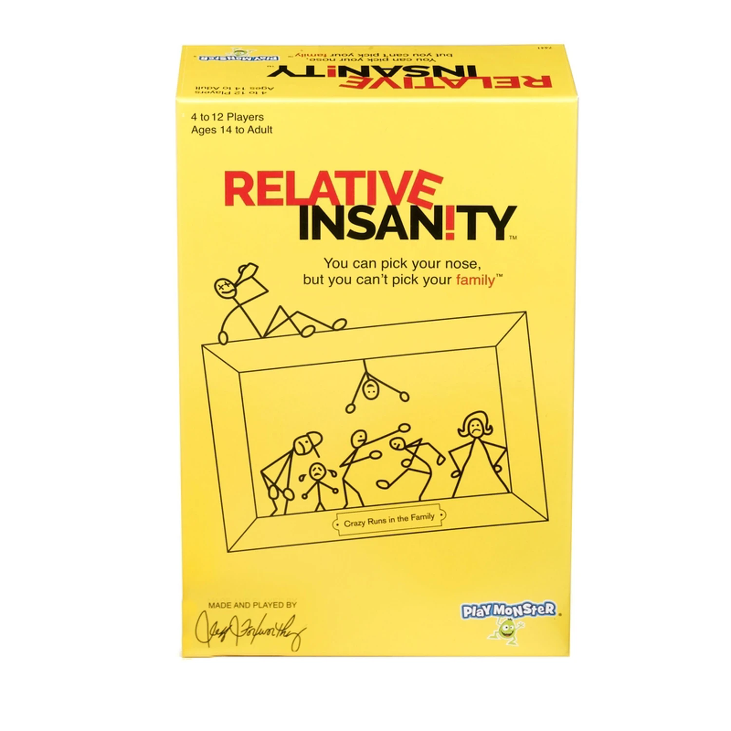 Playmonster Relative Insanity Family Game - Hilarious Punchline Guessing Game For Ages 14+