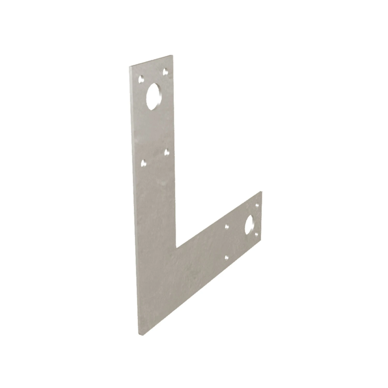 6 In. H 14 Gauge Steel L Strap For Wood-to-wood Connections