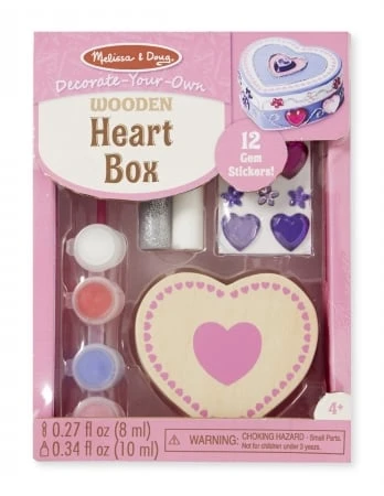Design Your Own Wooden Heart Box Craft Kit