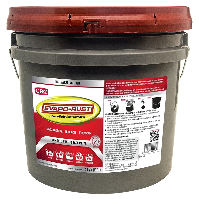 Er018 Rust Remover With Dip Basket, 3.5 Gallon Liquid Solution