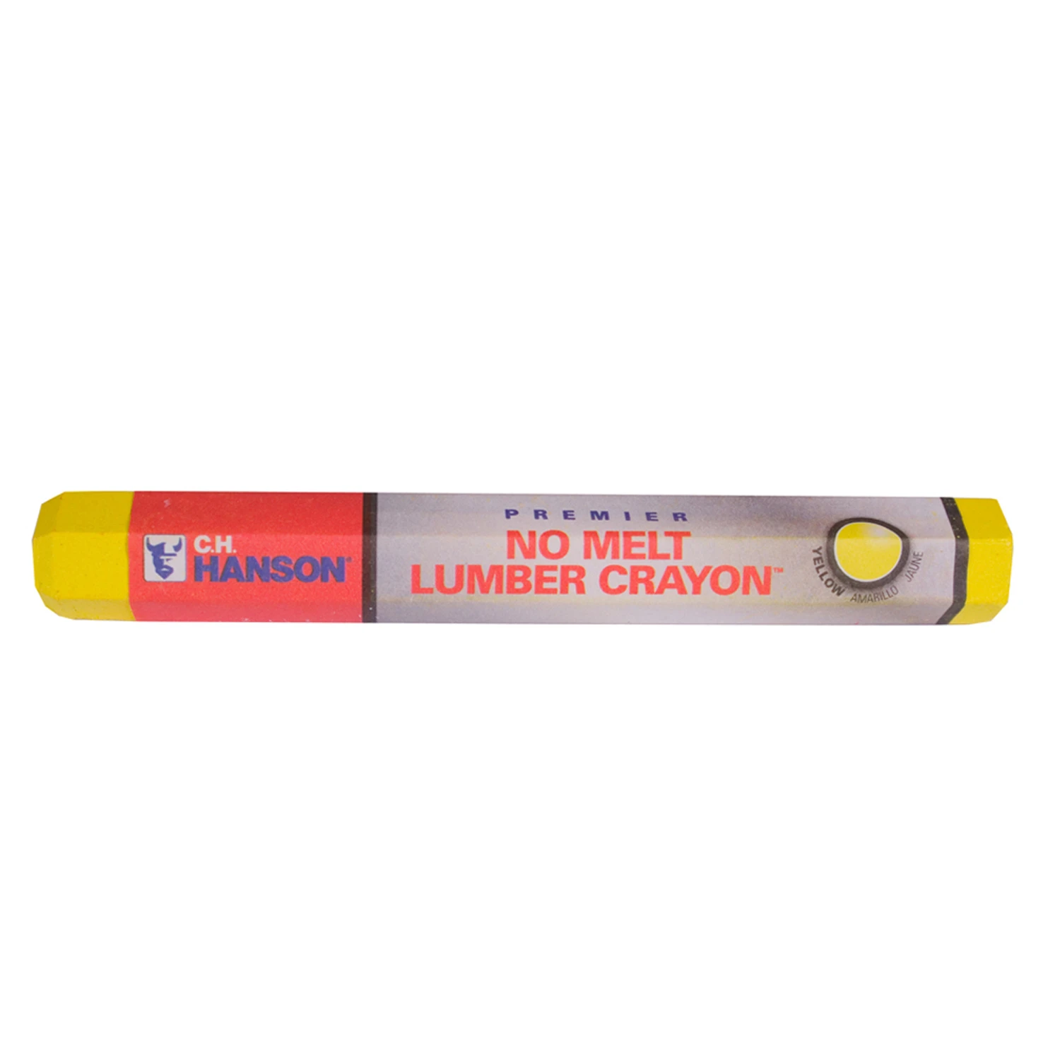 C.H. Hanson 4.5 in. L x 0.5 in. W Lumber Crayon Yellow Metal 12 pc.