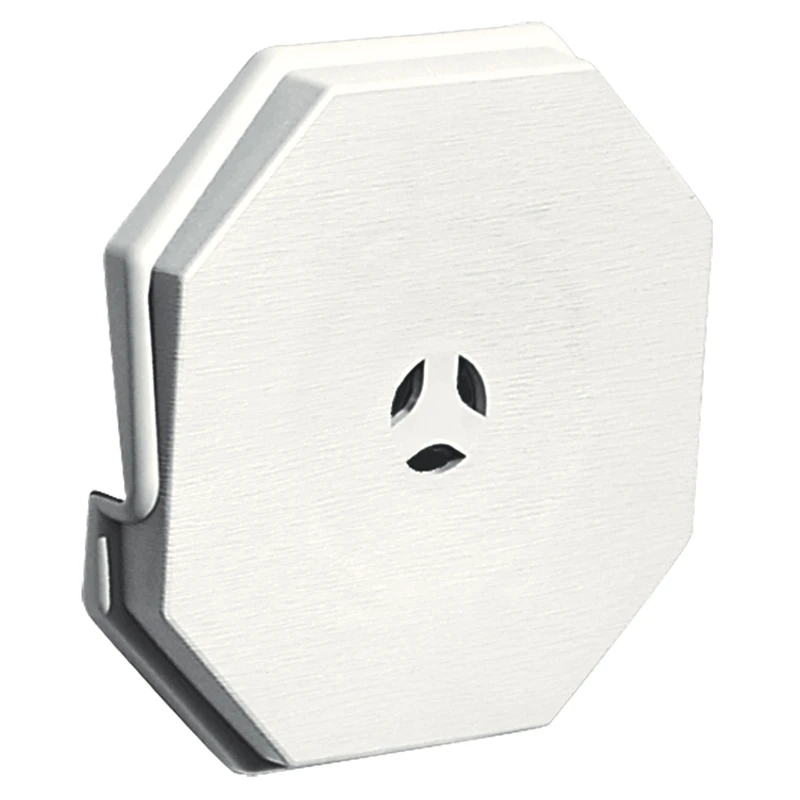 6.625 In. H X 1 In. L Prefinished White Vinyl Mounting Block