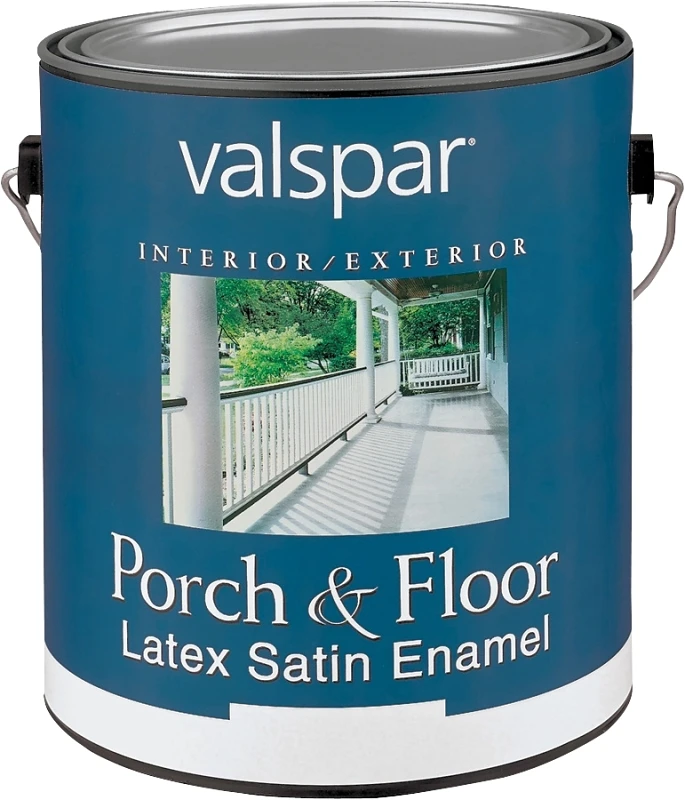 Valspar Medallion 1500 Series 027.0001533.007 Porch and Floor Paint, Satin, Light Gray, 1 gal