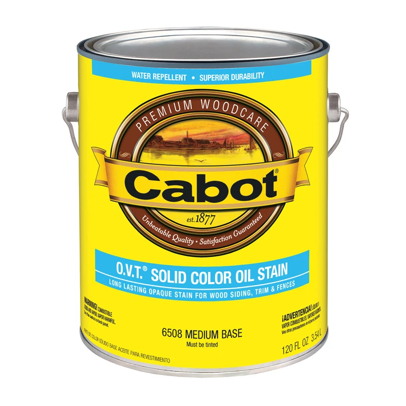 Solid Color Oil Exterior Stain, 6508 Medium Base, 1 Gallon