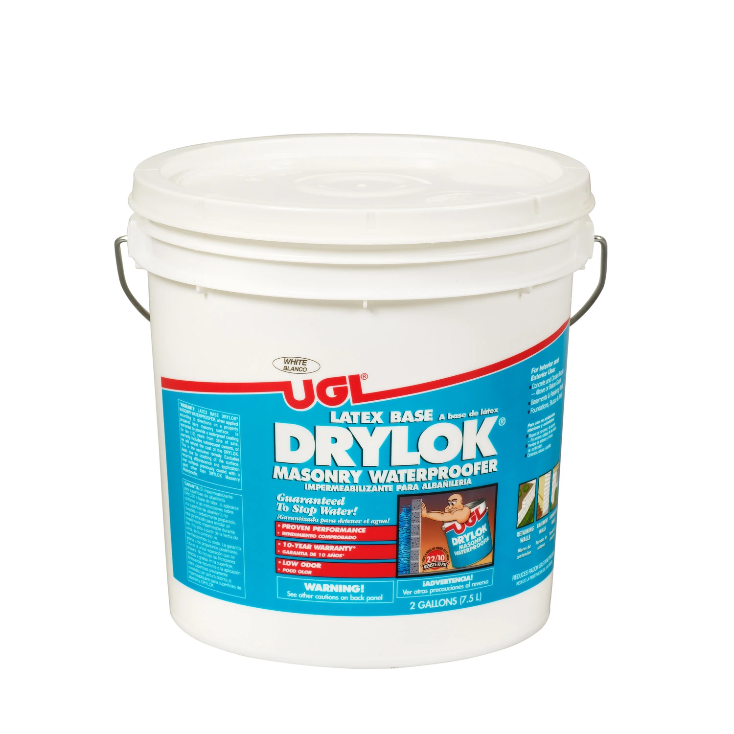 27514 White Latex Masonry Waterproofer, 2 Gallon Container