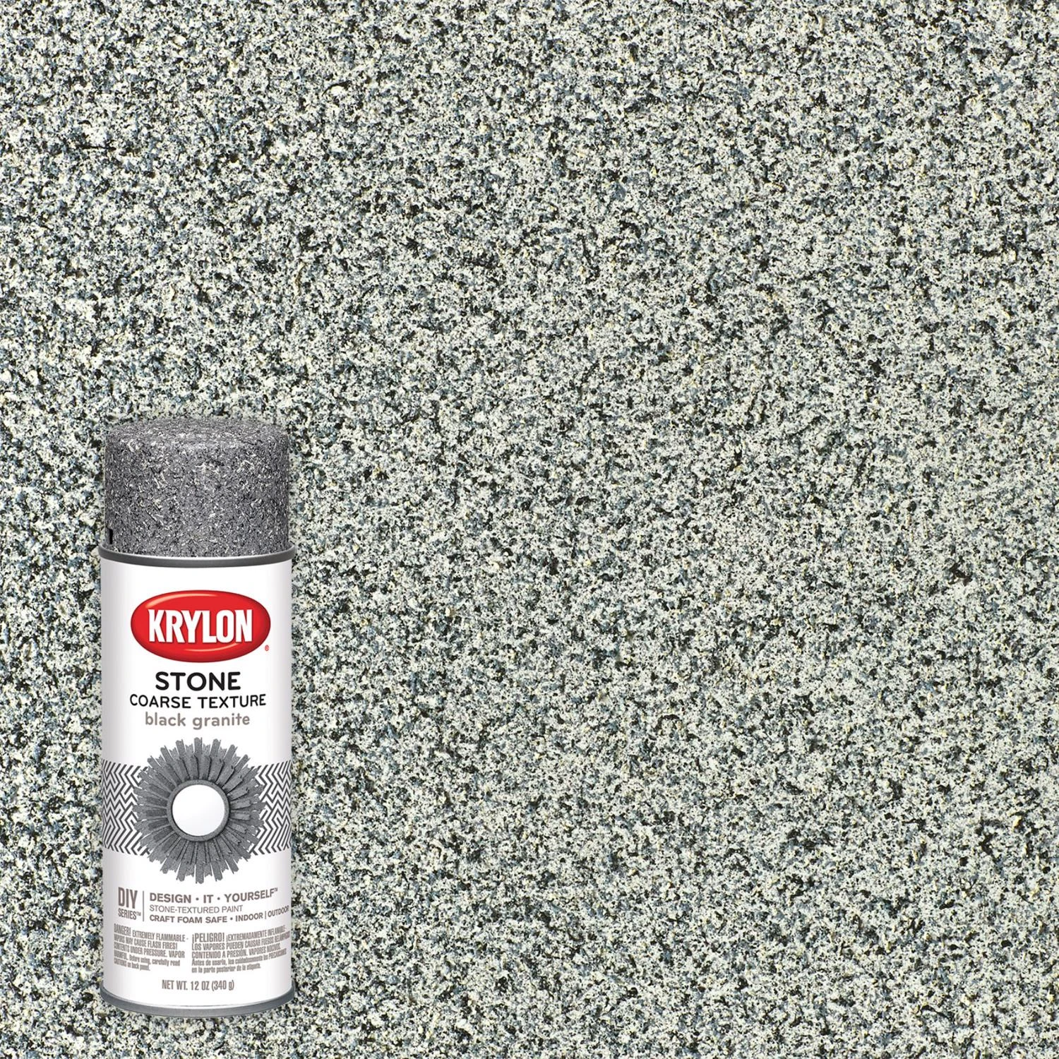 Make It Stone Black Granite Texture Spray 12 Oz - Coarse Finish