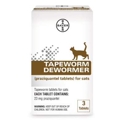 For Cats, 3 Prazquantel Tablets