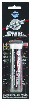 44029 Magnum Steel Epoxy Adhesive, 2 Oz Solid Repair Putty Stick