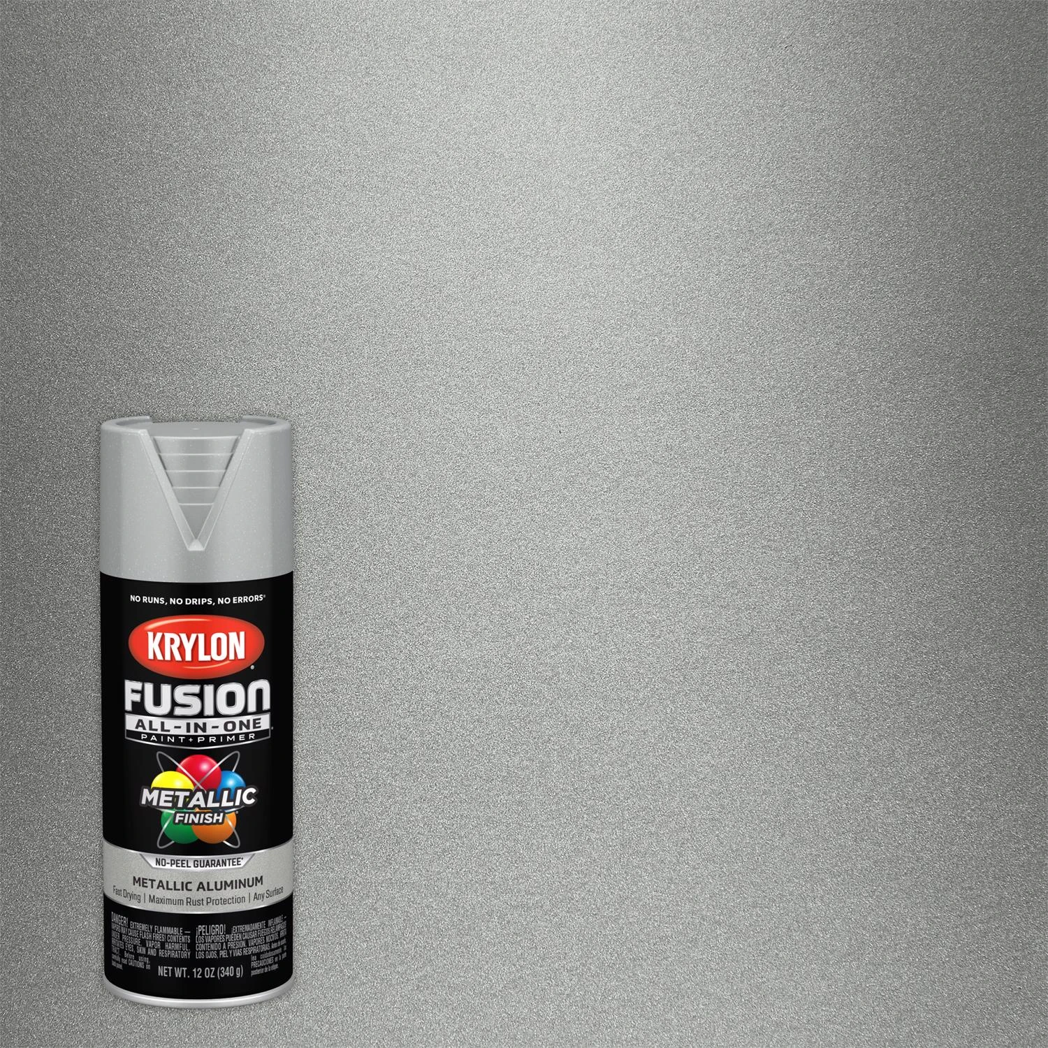 Fusion All-in-one Metallic Spray Paint & Primer, 12 Oz, Aluminum