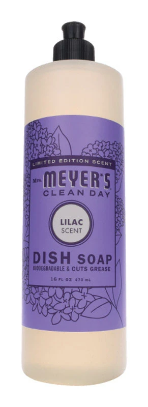 Liquid Dish Soap, Lilac, 16 oz.