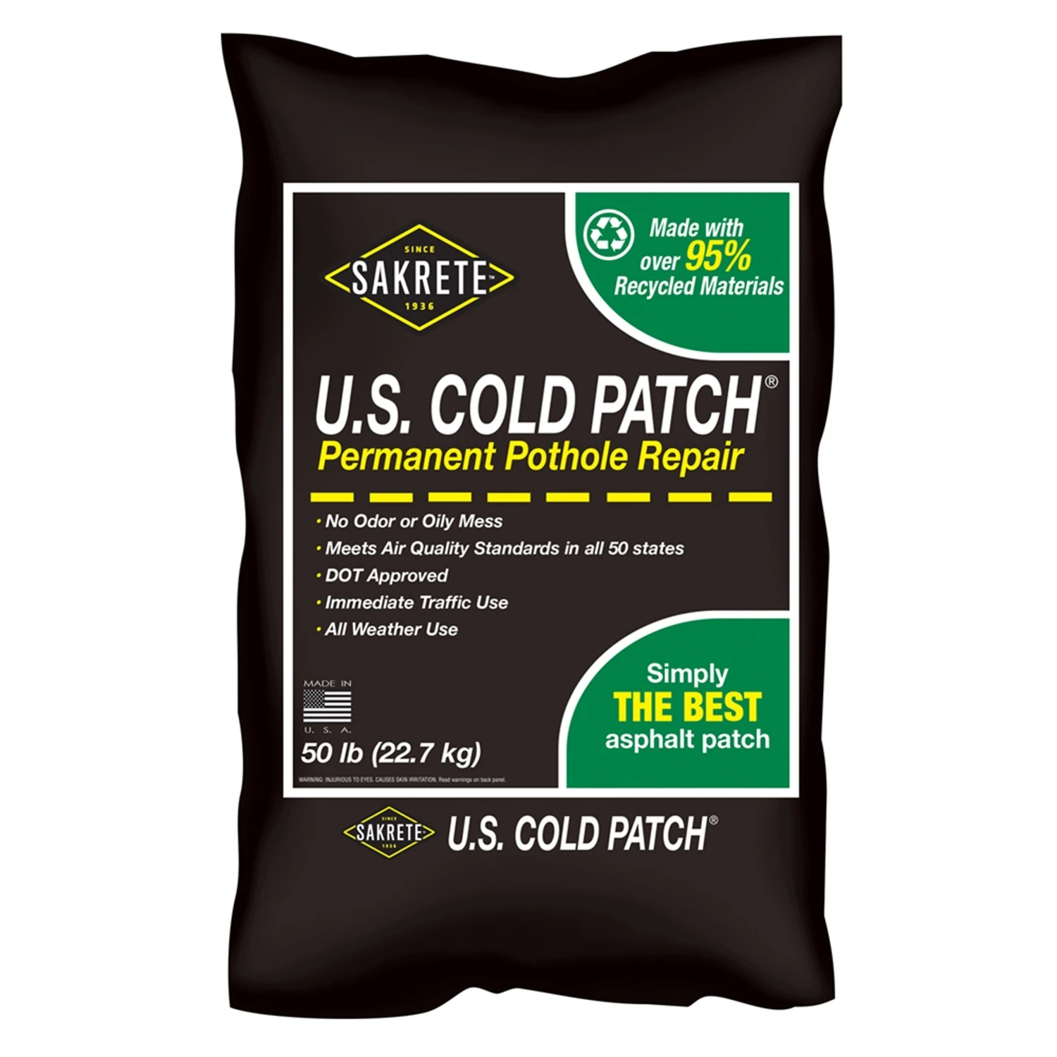 All Weather Blacktop Pothole Patch Repair, 60-Lb.