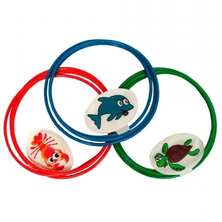 Swim-through Rings, 30-in., 3-pk., Model 81055-7, Multicolor Pool & Beach Accessories