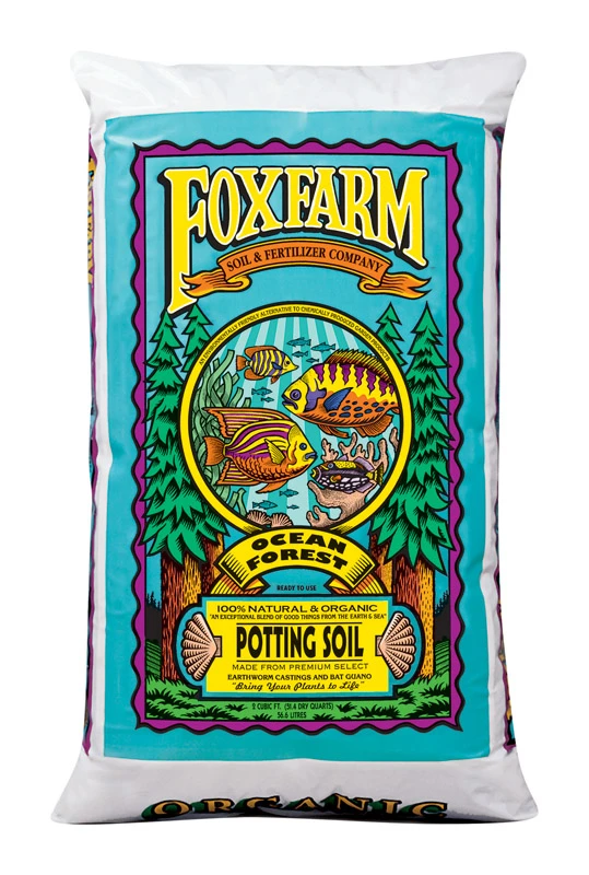 Ocean Forest 12 Quart Organic Potting Soil - Ideal For Indoor & Outdoor Plants