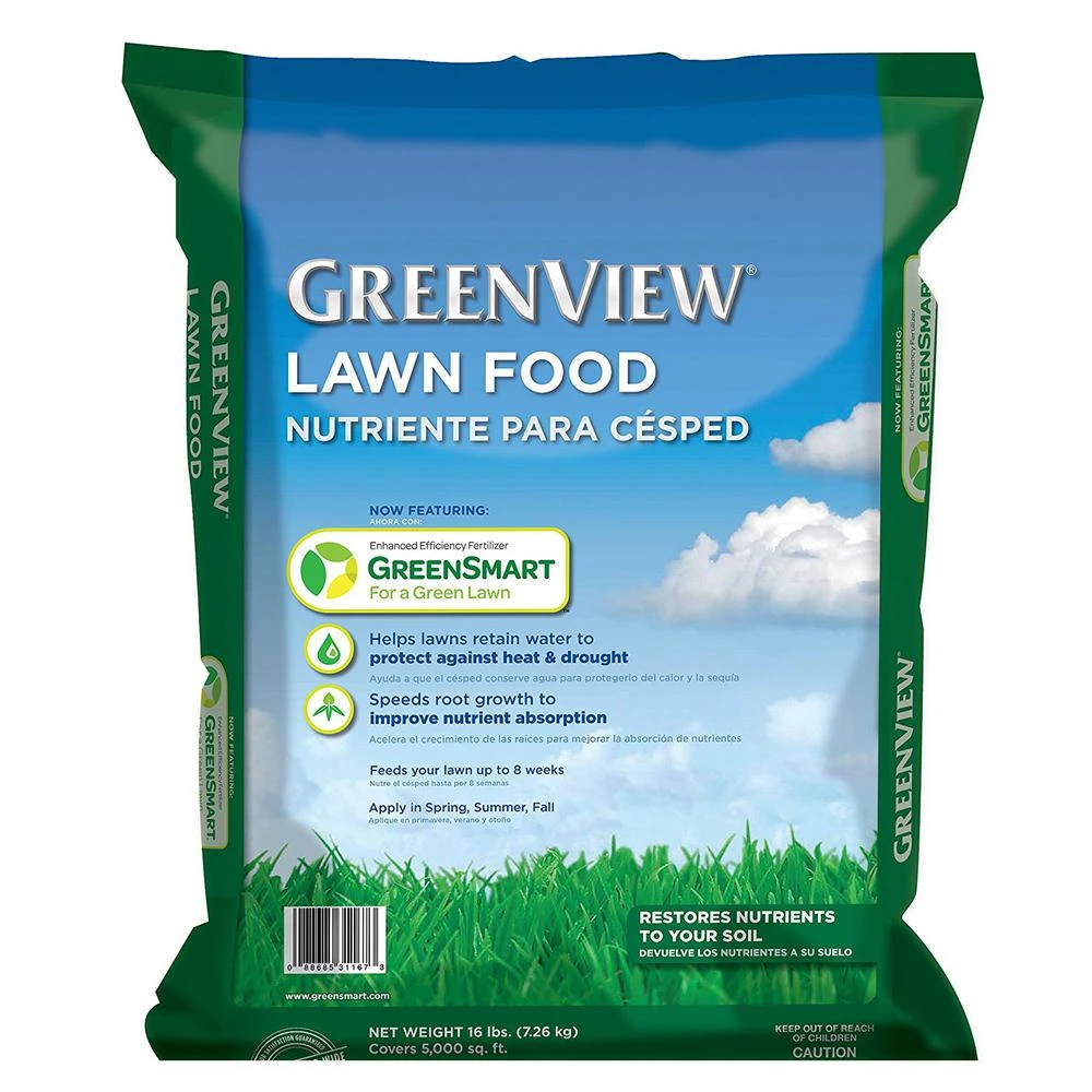 Lawn Food Fertilizer, 16 Pounds, Covers 5,000 Square Feet