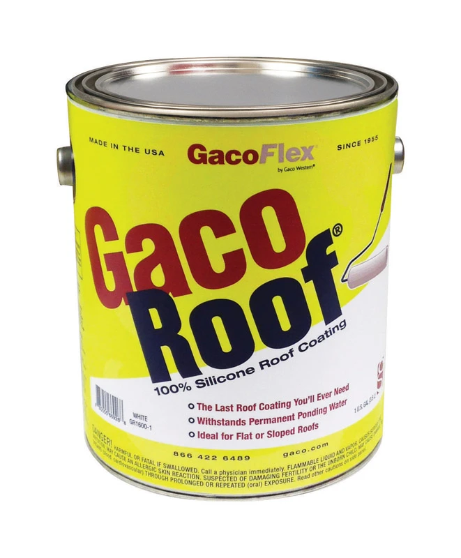 Gaco 1-Gallon Silicone Reflective Roof Coating (50-year Limited Warranty)