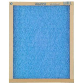 10" X 30" X 1" True Blue Fiberglass Air Filter, Merv 2, 30 Days