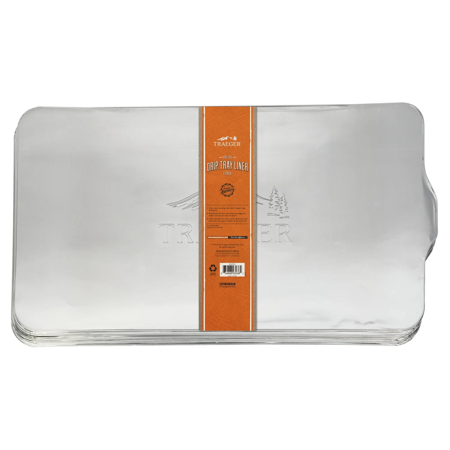 Traeger Aluminum Drip Tray Liner 29 in. L X 16 in. W For Traeger Pro 780
