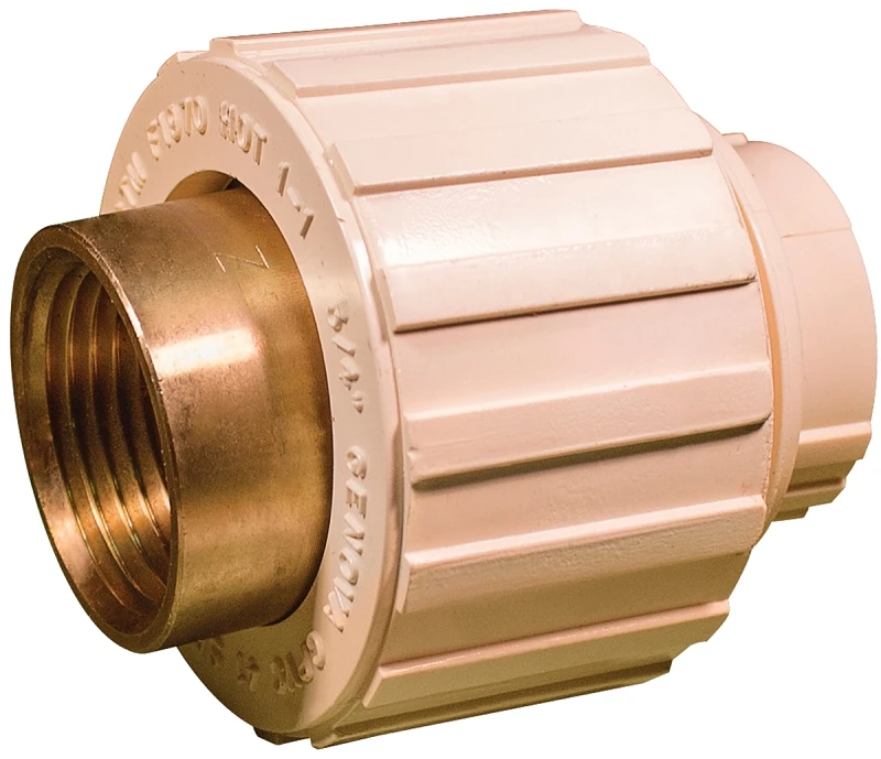 3/4 In. Cpvc Cts Transition Pipe Union, Slip X Brass Fip, Lead Free