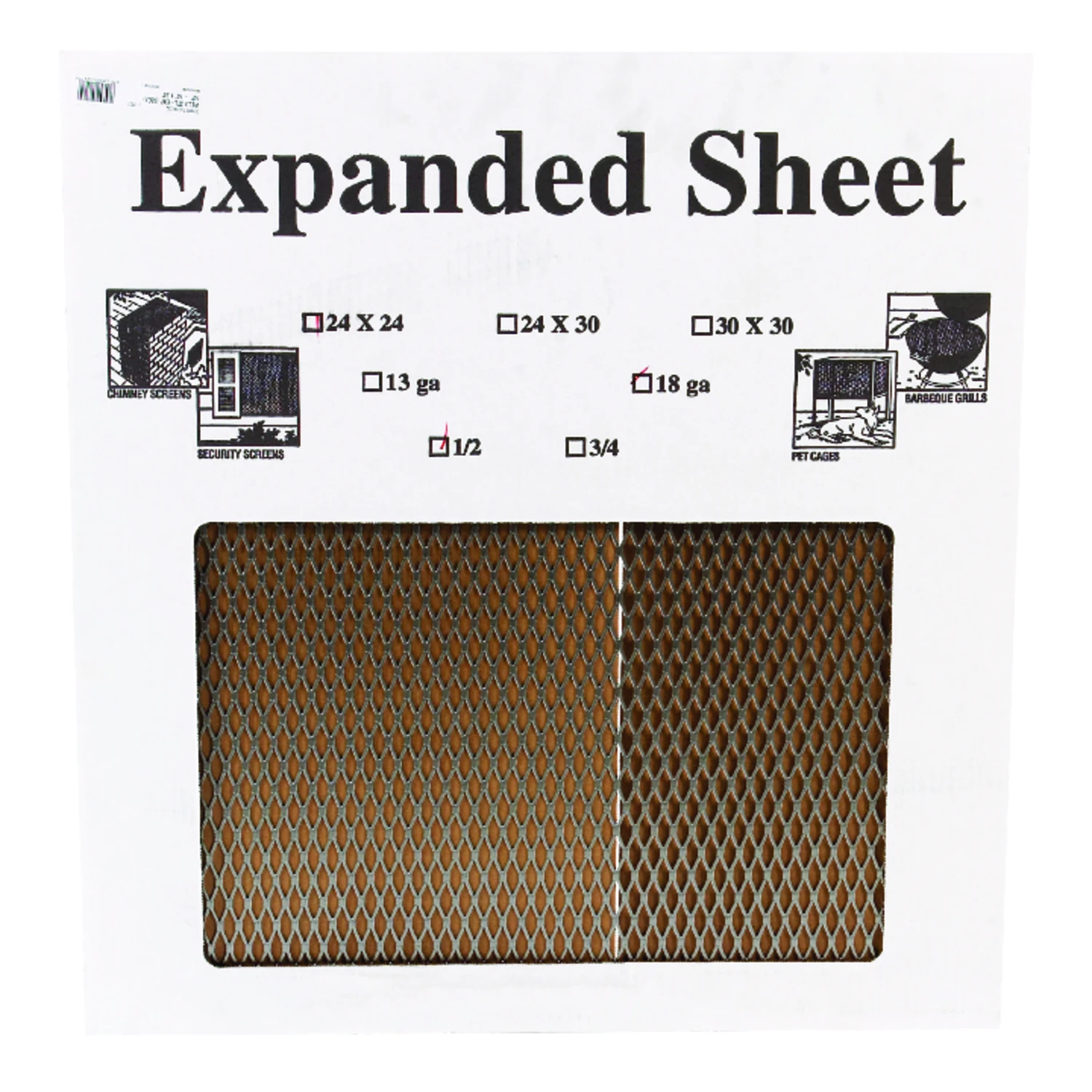 Diamond Pattern Metal Sheet, 18 Gauge Thickness, 0.5 Inch by 24 Inch by 24 Inch