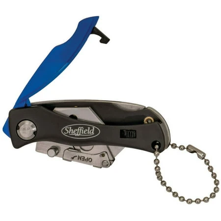 Mini Quick Change Lock Back Utility Knife With 6 Blades, 5-9/10" Handle