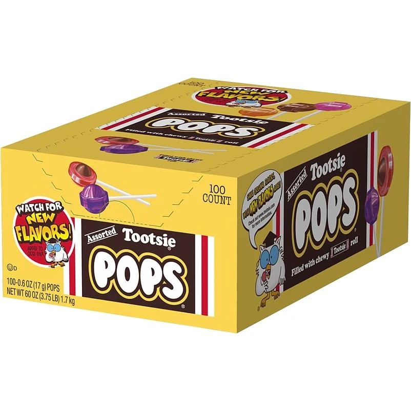 Tootsie Roll Pops Assorted Flavors Lollipop 60 oz.