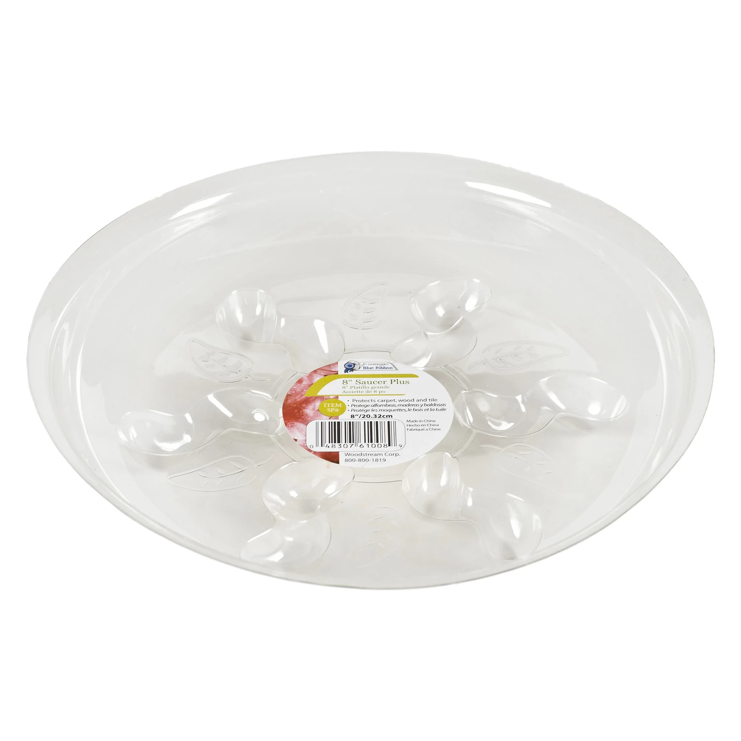 8 In. H X 8 In. D Plastic Plant Saucer Clear
